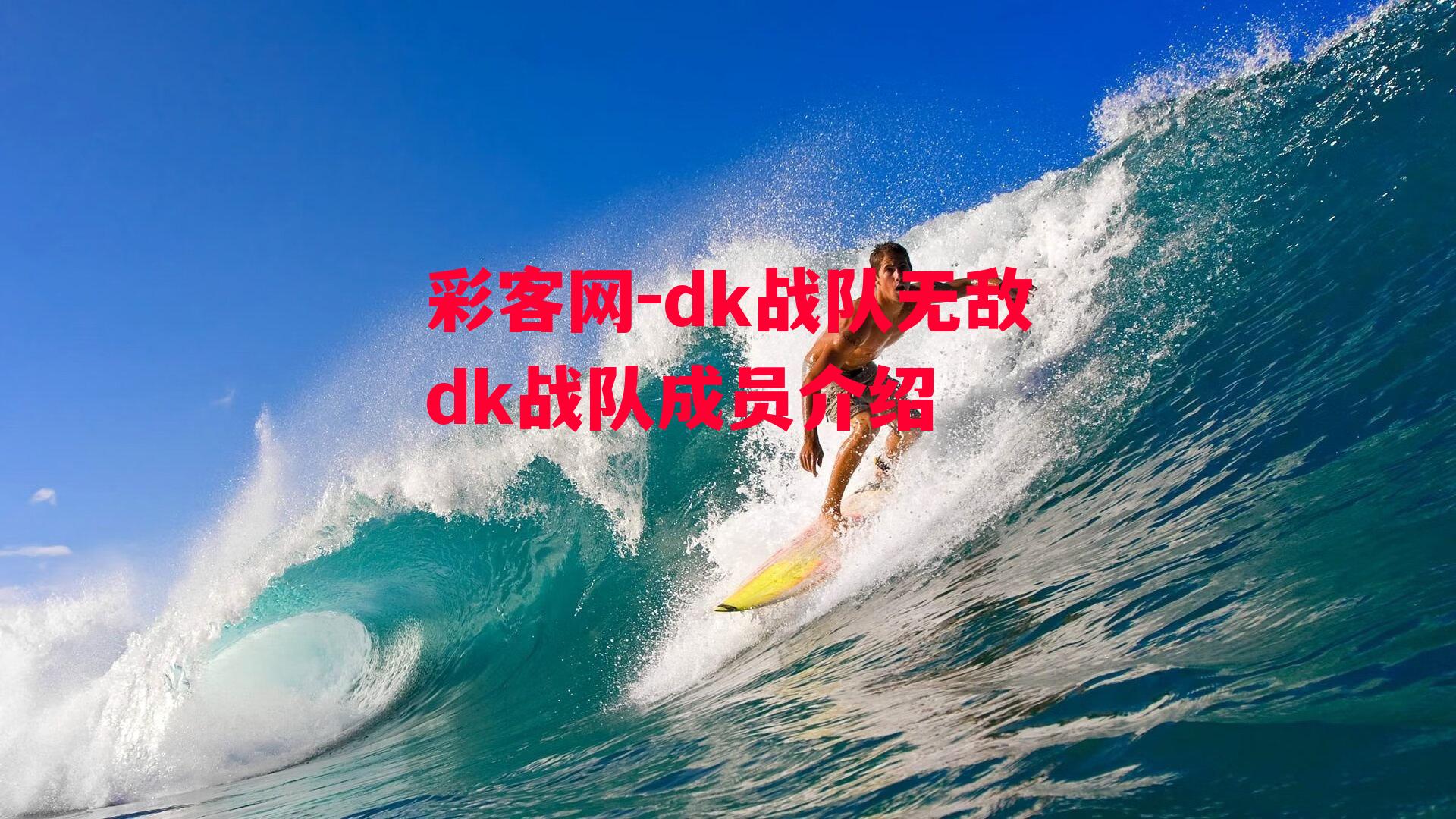 彩客网-dk战队无敌dk战队成员介绍